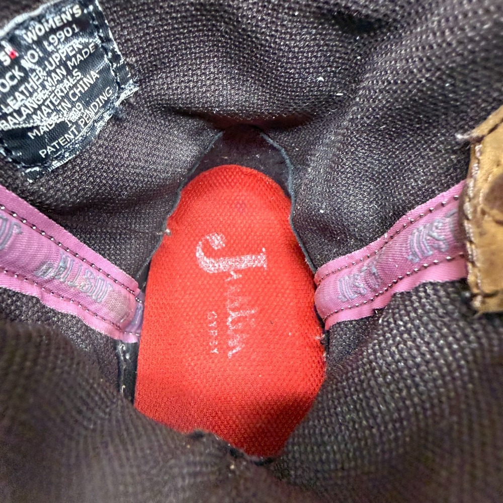 Justin‎ Gypsy Boots Womens 5 Brown Pink Leather Western Cowgirl Short - Picture 10 of 11